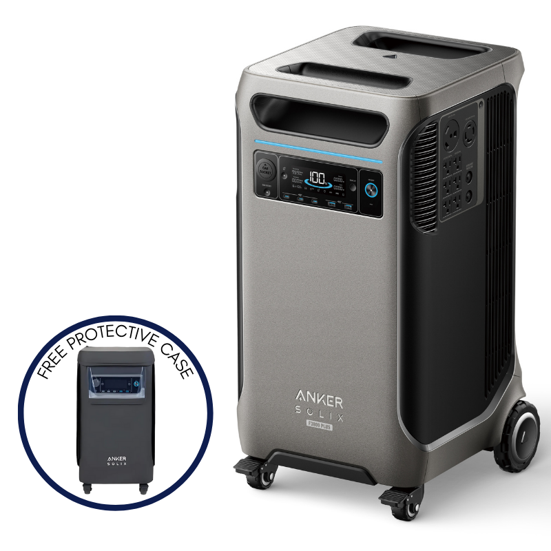 Anker SOLIX F3800 Plus Portable Power Station (With a Free Anker SOLIX F3800 Plus Protective Cover Bag)