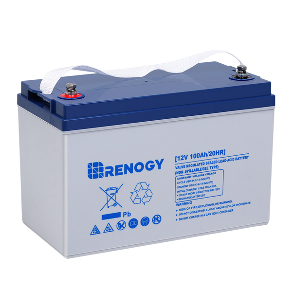 Renogy RBT100GEL12-US Deep Cycle Hybrid GEL Battery 12 Volt 100Ah New