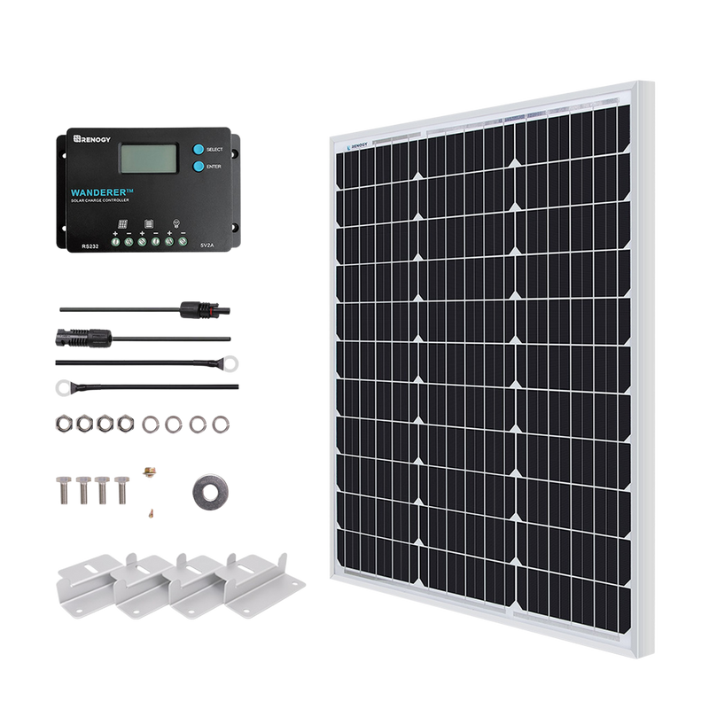 Renogy RKIT50DST-US 12V Monocrystalline Starter Kit New