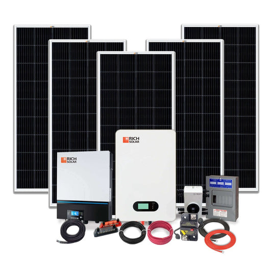 Rich Solar 1000W 48V 120VAC Cabin Solar Kit