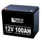 Rich Solar 12V 100Ah LiFePO4 Lithium Iron Phosphate Battery