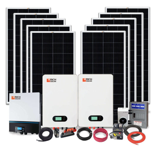Rich Solar 2000W 48V 120VAC Cabin Solar Kit