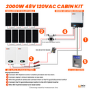 Rich Solar 2000W 48V 240VAC Cabin Solar Kit