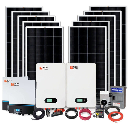 Rich Solar 2000W 48V 240VAC Cabin Solar Kit