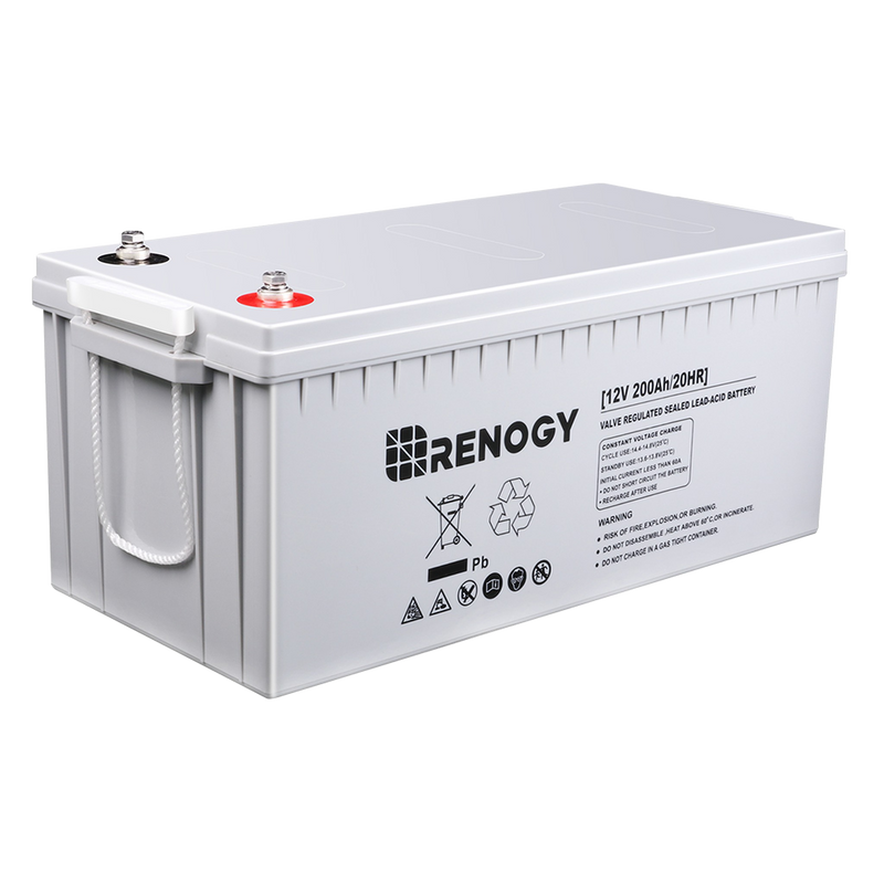 Renogy RNG-BATT-AGM12-200-US Deep Cycle AGM Battery 12 Volt 200Ah New