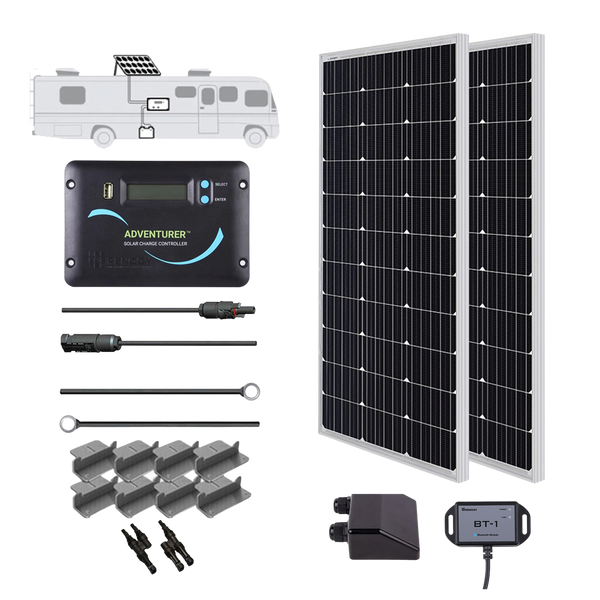 Renogy RNG-KIT-RV200D-ADV30-US 200 Watt 12 Volt Solar RV Kit New