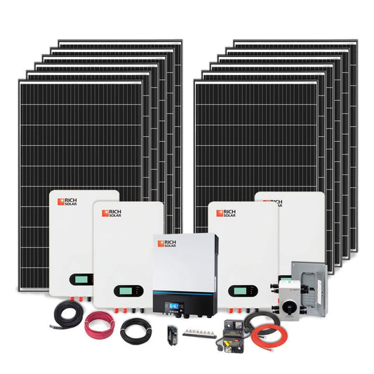 Rich Solar 4000W 48V 120VAC Cabin Solar Kit