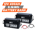 Rich Solar 12V 400AH 5.1kWh Lithium Battery Bank