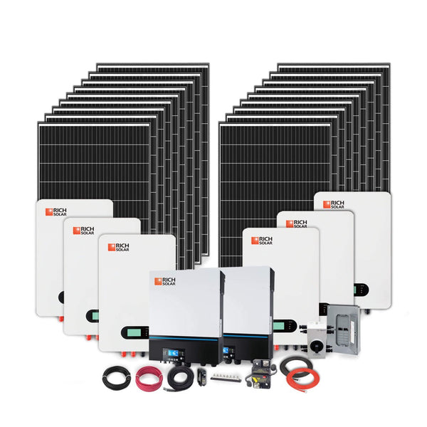 Rich Solar 6000W 48V 240VAC Cabin Solar Kit