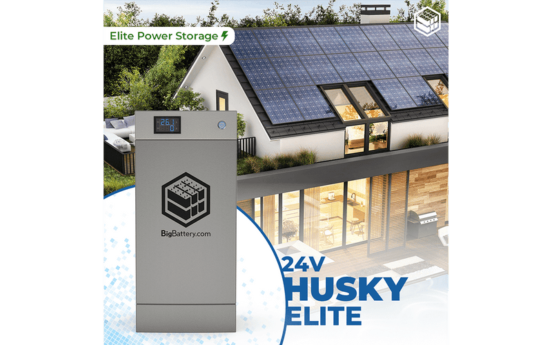 Big Battery | 24V 4x HUSKY ELITE KIT | LiFePO4 | 912Ah | 24kWh