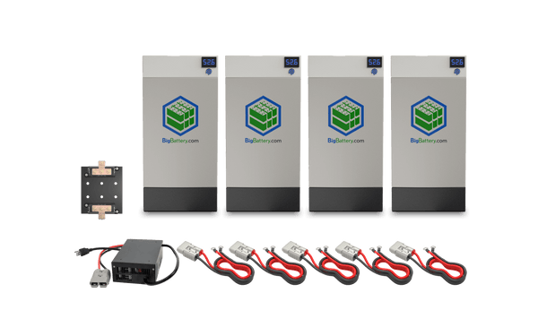 Big Battery | 24V 4x HUSKY ELITE KIT | LiFePO4 | 912Ah | 24kWh