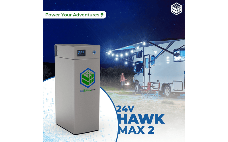 Big Battery | 24V HAWK MAX 2 | LiFePO4 | 228Ah | 5.8kWh