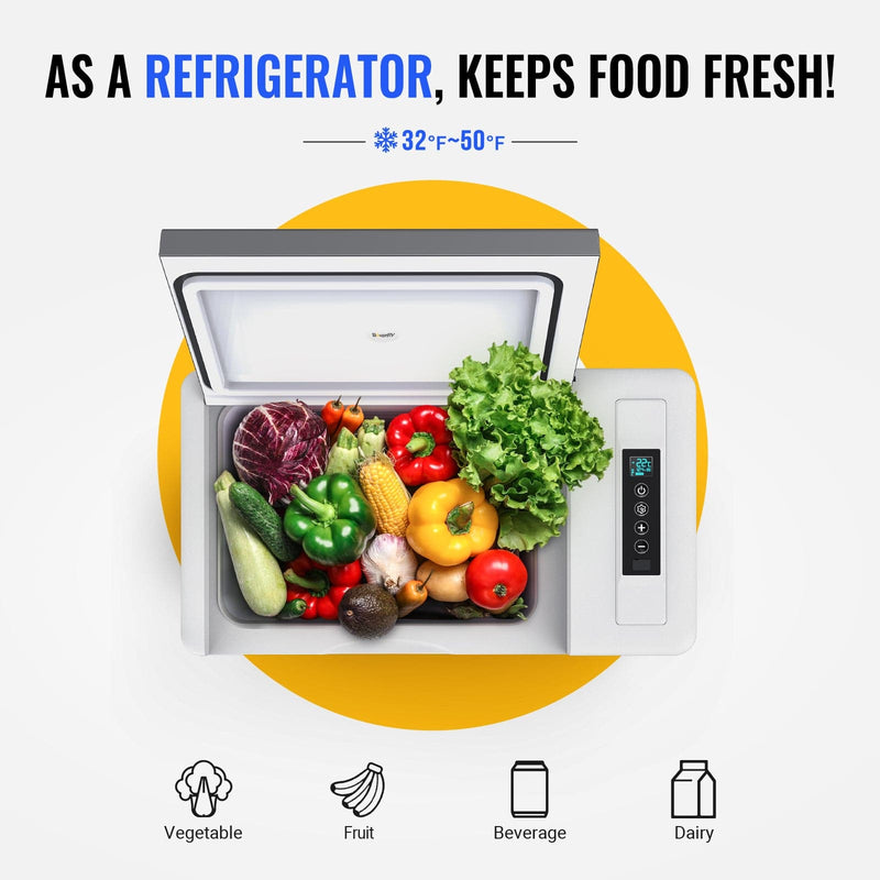 BougeRV 12V 30 Quart (28L) Portable Refrigerator