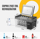 BougeRV CRPRO20 21 Quart 12V Portable Car Fridge Freezer