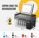 BougeRV CRPRO25 26 Quart 12V Portable Car Fridge Freezer