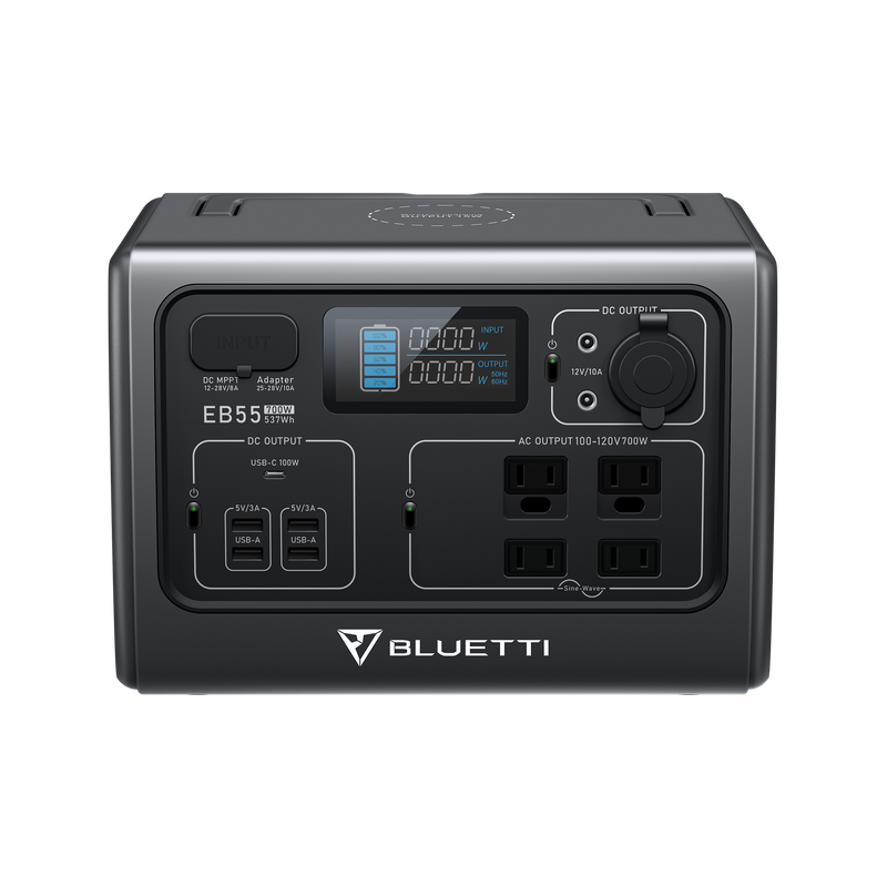 Bluetti EB55 Portable Power Station | 700W 537Wh