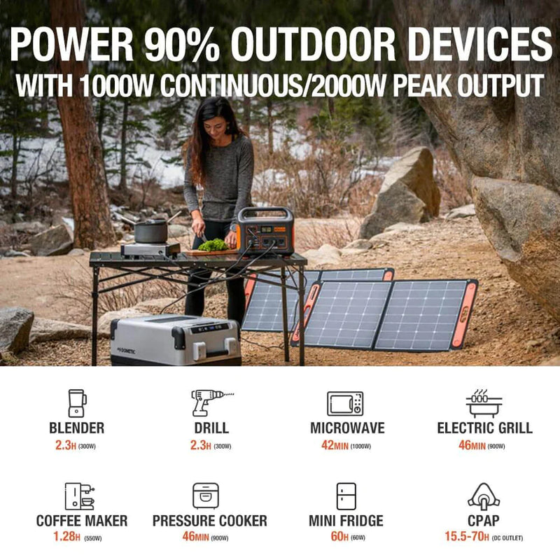 Jackery Solar Generator 880 | Explorer 880 + SolarSaga 100W