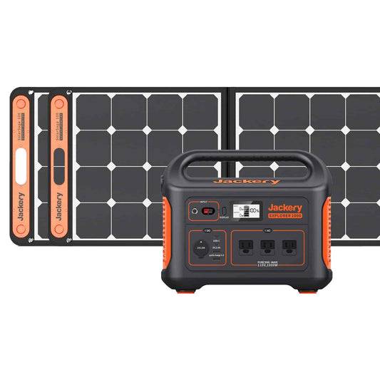 Jackery Solar Generator 1000 | Explorer 1000 + 2 x SolarSaga 100W