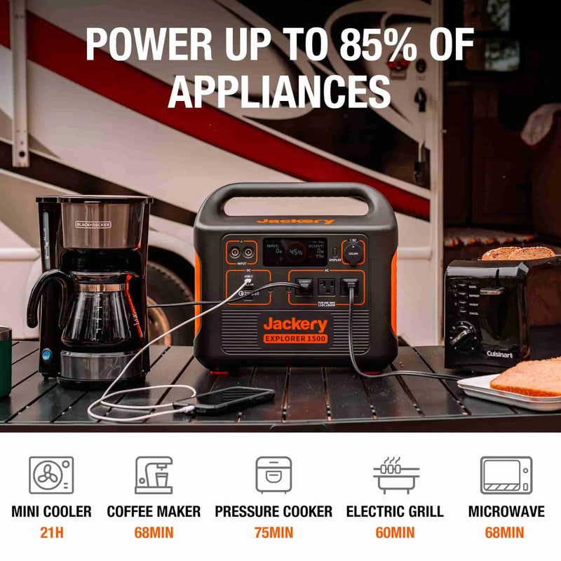 Jackery Solar Generator 1500 | Explorer 1500 + SolarSaga 100W