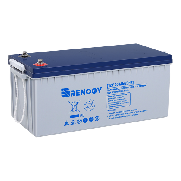 Renogy RBT200GEL12-US Deep Cycle Hybrid GEL Battery 12 Volt 200Ah New