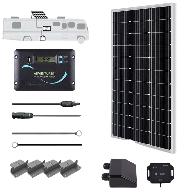 Renogy RNG-KIT-RV100D-ADV30-US 100 Watt 12 Volt Solar RV Kit New