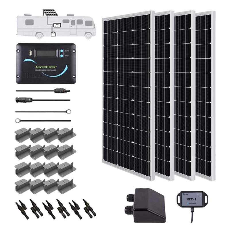 Renogy RNG-KIT-RV400D-ADV30-US Watt 12 Volt Solar Starter Kit New