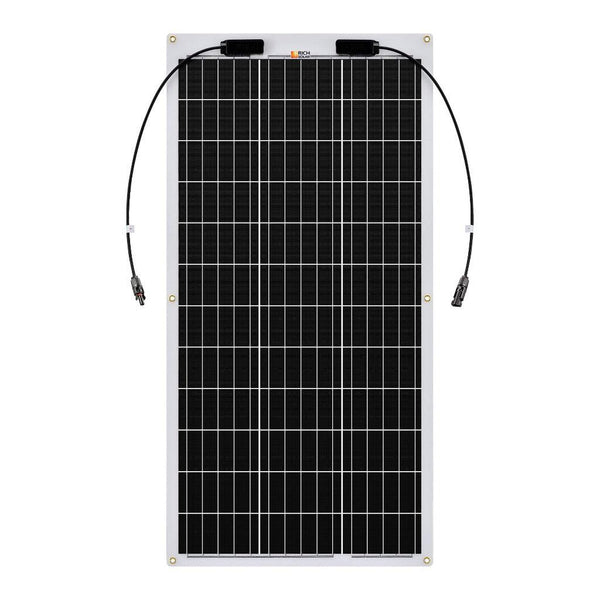 Rich Solar | MEGA 100 FLEX | 100 Watt Monocrystalline Solar Panel | Best 12V Flexible Panel for VAN RVs and Off-Grid | High Efficiency