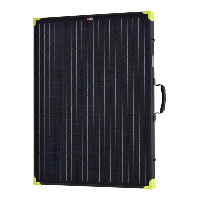Rich Solar | MEGA 200 Watt Portable Solar Panel Briefcase | Best 12V Panel for Solar Generators and Portable Power Stations | 25-Year Output Warranty