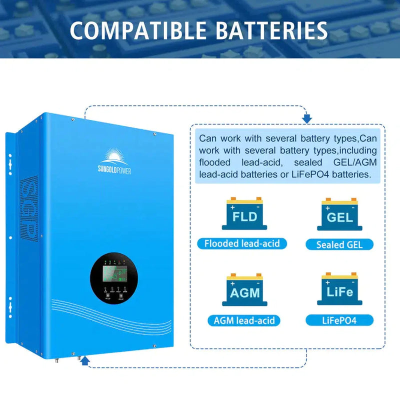 Sungold Power | 12KW HYBRID SOLAR INVERTER UL1741 STANDARD