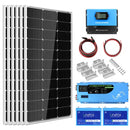 Sungold Power | OFF GRID SOLAR KIT 3000W INVERTER 12VDC 120V OUTPUT LIFEPO4 BATTERY 600 WATT SOLAR BACK UP