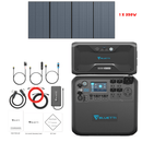 Bluetti AC200MAX + Optional B300 Batteries + Solar Panels Complete Solar Generator Kit