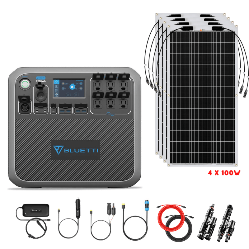 Bluetti AC200P 2,000W 2,000Wh + Solar Panels Complete Solar Generator Kit