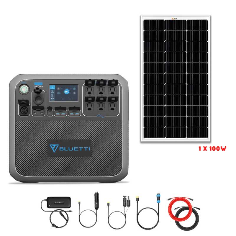 Bluetti AC200P 2,000W 2,000Wh + Solar Panels Complete Solar Generator Kit