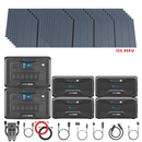 Bluetti [DUAL] AC300 6,000W 240V Split Phase + B300 Batteries + Solar Panels