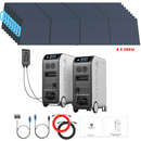 Bluetti [DUAL] EP500 4,000W 10,200Wh 120/240V Output + Solar Panels Complete Solar Generator Kit