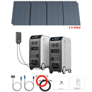 Bluetti [DUAL] EP500 4,000W 10,200Wh 120/240V Output + Solar Panels Complete Solar Generator Kit