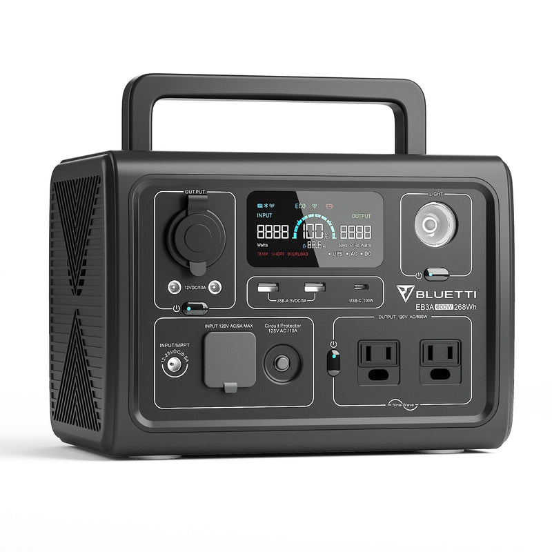 Bluetti EB3A Portable Power Station | 600W 268Wh