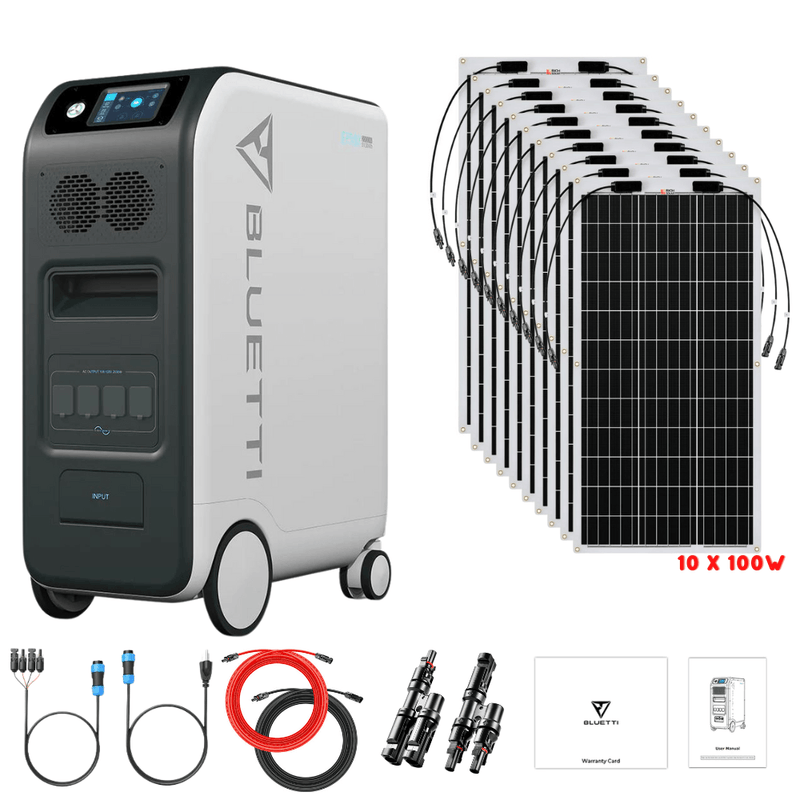 Bluetti EP500 2,000W 5,100Wh + Solar Panels Complete Solar Generator Kit