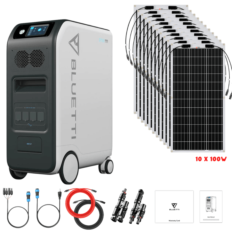 Bluetti EP500 2,000W 5,100Wh + Solar Panels Complete Solar Generator Kit