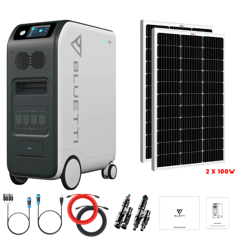 Bluetti EP500 2,000W 5,100Wh + Solar Panels Complete Solar Generator Kit