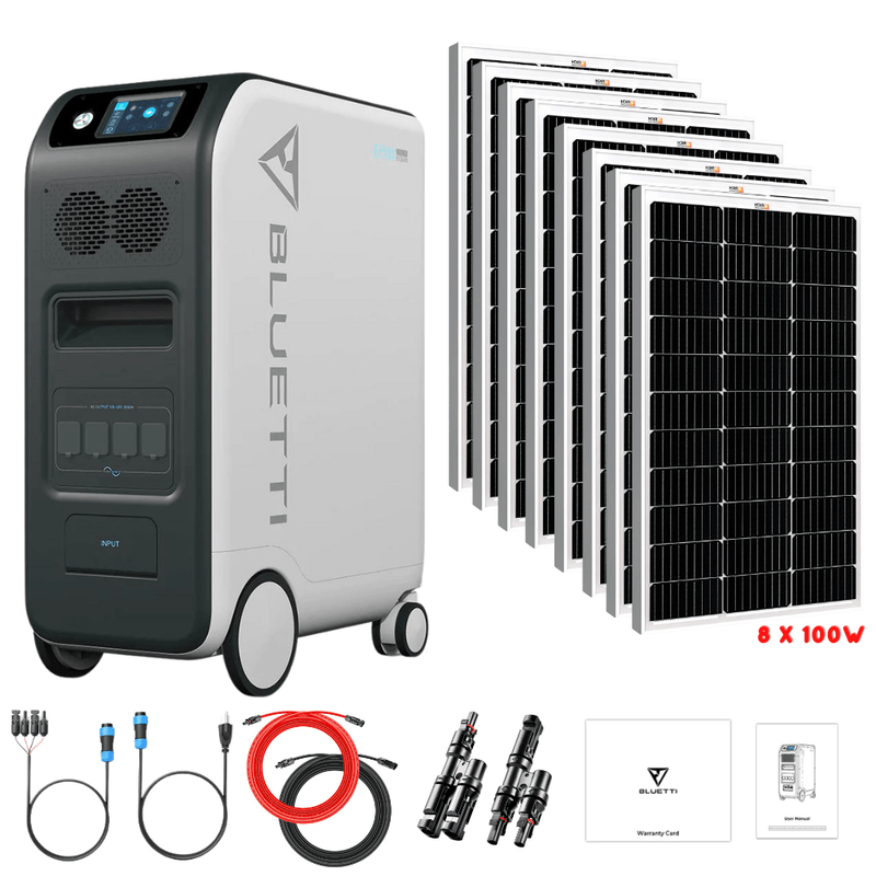 Bluetti EP500 2,000W 5,100Wh + Solar Panels Complete Solar Generator Kit