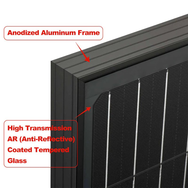 Rich Solar Mega 100 ONYX | 100 Watt Monocrystalline Solar Panel