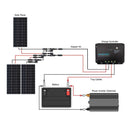 Renogy RNG-KIT-STARTER300D-WND30 400 Watts 12 Volts Monocrystalline Off Grid Solar Starter Kit New